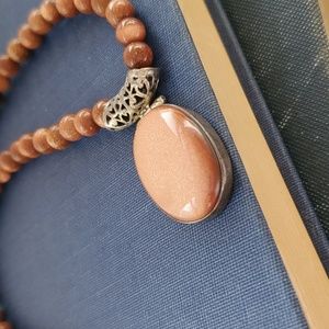 Beaded Necklace with Pendant